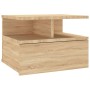 Mesita de noche flotante 2 uds madera roble Sonoma 40x31x27 cm de vidaXL, Mesitas de noche - Ref: Foro24-800412, Precio: 65,0...