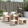 Set comedor de jardín 5 pzas con cojines ratán sintético beige by , Garden sets - Ref: Foro24-365083, Price: 216,44 €, Discou...
