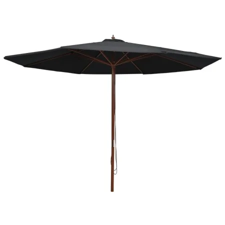 Gartenschirm mit schwarzem Holzmast 350 cm von vidaXL, Sonnenschirme - Ref: Foro24-47138, Preis: 108,13 €, Rabatt: %