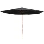 Gartenschirm mit schwarzem Holzmast 350 cm von vidaXL, Sonnenschirme - Ref: Foro24-47138, Preis: 108,13 €, Rabatt: %