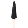 Garden umbrella with black wooden pole 350 cm by vidaXL, Umbrellas - Ref: Foro24-47138, Price: 109,13 €, Discount: %