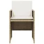 Set comedor de jardín 5 pzas con cojines ratán sintético beige by , Garden sets - Ref: Foro24-365083, Price: 216,44 €, Discou...