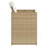 Set comedor de jardín 5 pzas con cojines ratán sintético beige by , Garden sets - Ref: Foro24-365083, Price: 216,44 €, Discou...