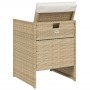 Garten-Essgruppe 5-teilig mit Kissen aus synthetischem Rattan in Beige. von , Gartensets - Ref: Foro24-365083, Preis: 220,47 ...