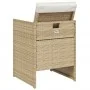 Garten-Essgruppe 5-teilig mit Kissen aus synthetischem Rattan in Beige. von , Gartensets - Ref: Foro24-365083, Preis: 216,29 ...