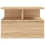 Mesita de noche flotante 2 uds madera roble Sonoma 40x31x27 cm de vidaXL, Mesitas de noche - Ref: Foro24-800412, Precio: 65,0...