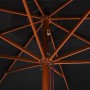 Garden umbrella with black wooden pole 350 cm by vidaXL, Umbrellas - Ref: Foro24-47138, Price: 109,13 €, Discount: %