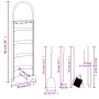 Set de herramientas para chimenea 5 pzas acero 23x15x66 cm by , fireplace tools - Ref: Foro24-156374, Price: 53,07 €, Discoun...