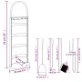 Set de herramientas para chimenea 5 pzas acero 23x15x66 cm de , Herramientas para chimeneas - Ref: Foro24-156374, Precio: 54,...