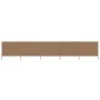 5-panel windbreak taupe gray fabric 600x120 cm by vidaXL, Umbrellas - Ref: Foro24-47163, Price: 69,30 €, Discount: %