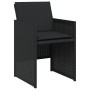 Set de muebles jardín 5 pzas con cojines ratán sintético negro by , Garden sets - Ref: Foro24-365081, Price: 201,45 €, Discou...