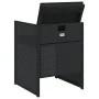 Set de muebles jardín 5 pzas con cojines ratán sintético negro by , Garden sets - Ref: Foro24-365081, Price: 198,02 €, Discou...