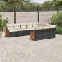 Set de sofás de jardín 10 pzas cojines ratán sintético negro de , Conjuntos de jardín - Ref: Foro24-3228016, Precio: 598,39 €...