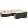 Set de sofás de jardín 10 pzas cojines ratán sintético negro de , Conjuntos de jardín - Ref: Foro24-3228016, Precio: 598,39 €...