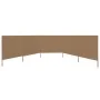5-panel windbreak taupe gray fabric 600x120 cm by vidaXL, Umbrellas - Ref: Foro24-47163, Price: 69,30 €, Discount: %