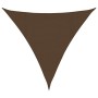 Toldo de vela HDPE marrón 160 g/m² 4x4x4 m