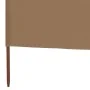 5-panel windbreak taupe gray fabric 600x120 cm by vidaXL, Umbrellas - Ref: Foro24-47163, Price: 69,30 €, Discount: %