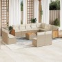 Set sofás de jardín con cojines 13 pzas ratán sintético beige by , Garden sets - Ref: Foro24-3228158, Price: 810,78 €, Discou...