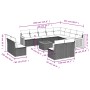 Set sofás de jardín con cojines 13 pzas ratán sintético beige by , Garden sets - Ref: Foro24-3228158, Price: 810,78 €, Discou...