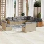 Set sofás de jardín con cojines 13 pzas ratán sintético beige by , Garden sets - Ref: Foro24-3228166, Price: 830,62 €, Discou...