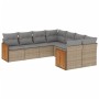 Gartensofagarnitur mit beigen Kissen, 8-teilig, aus PE-Rattan. von , Gartensets - Ref: Foro24-3228236, Preis: 481,06 €, Rabat...
