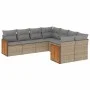 Juego de sofás de jardín con cojines beige 8 pzas ratán PE by , Garden sets - Ref: Foro24-3228236, Price: 513,57 €, Discount: %