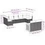 Gartenmöbel-Set 9-teilig mit grauen Polstern aus synthetischem Rattan von , Gartensets - Ref: Foro24-3227971, Preis: 548,47 €...