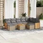Gartensofa-Set mit 10-teiligen beigen Kissen aus synthetischem Rattan. von , Gartensets - Ref: Foro24-3228229, Preis: 589,60 ...