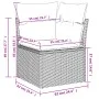 Gartensofa-Set mit 10-teiligen beigen Kissen aus synthetischem Rattan. von , Gartensets - Ref: Foro24-3228229, Preis: 589,60 ...