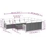 Set de sofás de jardín 11 pzas y cojines ratán sintético negro by , Garden sets - Ref: Foro24-3228023, Price: 639,35 €, Disco...