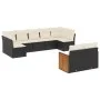 Set de sofás de jardín 8 piezas y cojines ratán sintético negro de , Conjuntos de jardín - Ref: Foro24-3227967, Precio: 536,3...