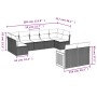 Set de sofás de jardín 8 piezas y cojines ratán sintético negro by , Garden sets - Ref: Foro24-3227967, Price: 509,18 €, Disc...