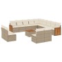 Set sofás de jardín 14 pzas con cojines ratán sintético beige by , Garden sets - Ref: Foro24-3228172, Price: 863,56 €, Discou...