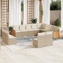 12-piece garden sofa set and brown synthetic rattan cushions by , Garden sets - Ref: Foro24-3228151, Price: 716,60 €, Discoun...