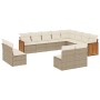 12-piece garden sofa set and brown synthetic rattan cushions by , Garden sets - Ref: Foro24-3228151, Price: 716,60 €, Discoun...