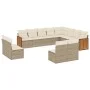 Set de sofás de jardín 12 pzas y cojines ratán sintético marrón by , Garden sets - Ref: Foro24-3228151, Price: 785,99 €, Disc...
