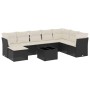 Set de sofás de jardín 8 piezas y cojines ratán sintético negro by , Garden sets - Ref: Foro24-3218056, Price: 470,97 €, Disc...