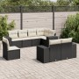 Set de sofás de jardín 8 piezas y cojines ratán sintético negro by , Garden sets - Ref: Foro24-3222835, Price: 502,66 €, Disc...
