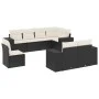 Set de sofás de jardín 8 piezas y cojines ratán sintético negro by , Garden sets - Ref: Foro24-3222835, Price: 558,42 €, Disc...