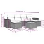 Garten-Essgruppe 7-teilig mit schwarzen Polstern aus synthetischem Rattan von , Gartensets - Ref: Foro24-3222924, Preis: 462,...