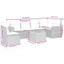 Set de comedor de jardín 7 pzas y cojines ratán sintético negro de , Conjuntos de jardín - Ref: Foro24-3225027, Precio: 432,4...