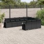 Set de sofás de jardín 10 pzas cojines ratán sintético negro by , Garden sets - Ref: Foro24-3220684, Price: 639,97 €, Discoun...