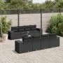 Set de sofás de jardín 8 piezas y cojines ratán sintético negro by , Modular outdoor sofas - Ref: Foro24-3222344, Price: 690,...