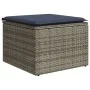 Gartensofa-Set, 10-teilig, mit schwarzen Kissen und synthetischem Rattan. von , Modulare Sofas für den Außenbereich - Ref: Fo...