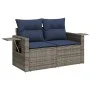 Gartensofa-Set, 10-teilig, mit schwarzen Kissen und synthetischem Rattan. von , Modulare Sofas für den Außenbereich - Ref: Fo...