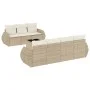 Gartensofagarnitur mit beigen Kissen, 8-teilig, aus PE-Rattan. von , Gartensets - Ref: Foro24-3221127, Preis: 660,91 €, Rabat...