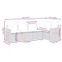 Gartensofa-Set mit 5-teiligen Kissen aus grauem synthetischem Rattan von , Gartensets - Ref: Foro24-3226788, Preis: 327,76 €,...