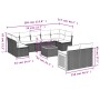 Set de sofás de jardín 10 pzas con cojines ratán sintético gris by , Garden sets - Ref: Foro24-3227978, Price: 581,93 €, Disc...