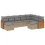 Set de sofás de jardín 9 pzas con cojines ratán sintético beige by , Garden sets - Ref: Foro24-3228222, Price: 545,01 €, Disc...