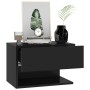 Wall bedside tables 2 black units by vidaXL, Nightstands - Ref: Foro24-810956, Price: 51,53 €, Discount: %